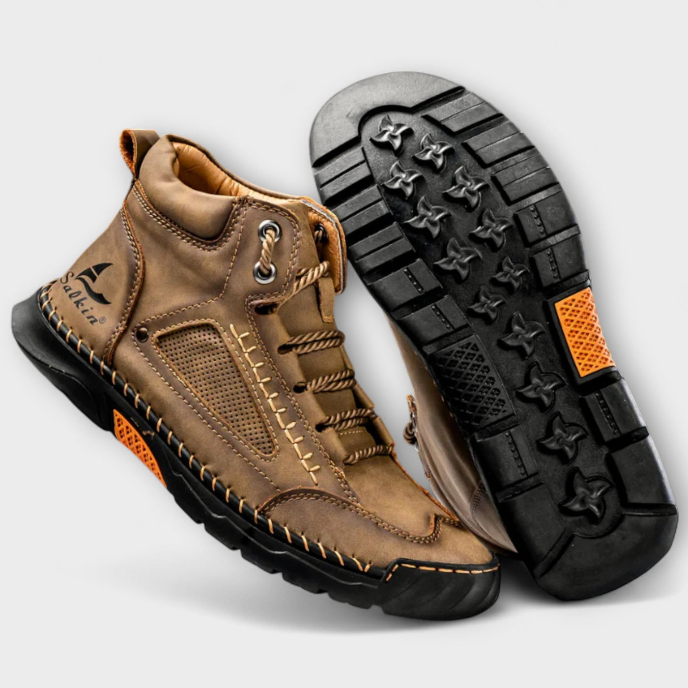 Hohe Lederstiefel