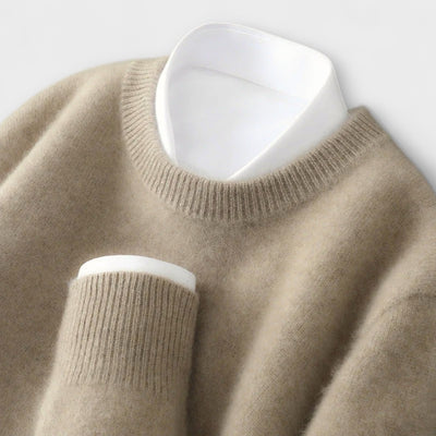 Pulli aus Cashmere mit Stehkragen