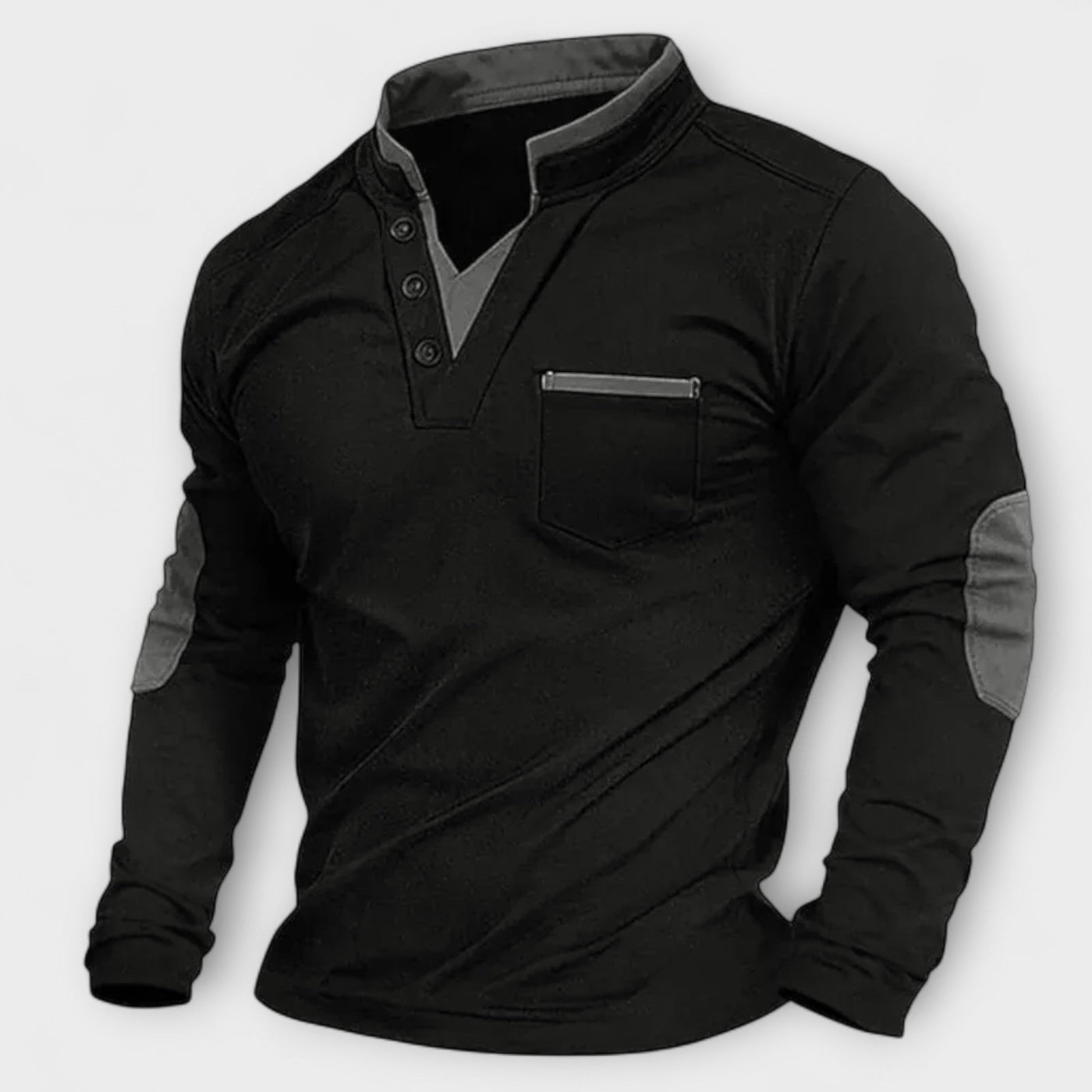 Herrenpullover mit V-Ausschnitt