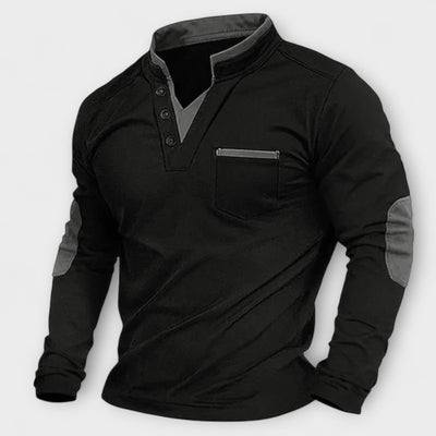 Herrenpullover mit V-Ausschnitt