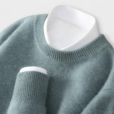 Pulli aus Cashmere mit Stehkragen