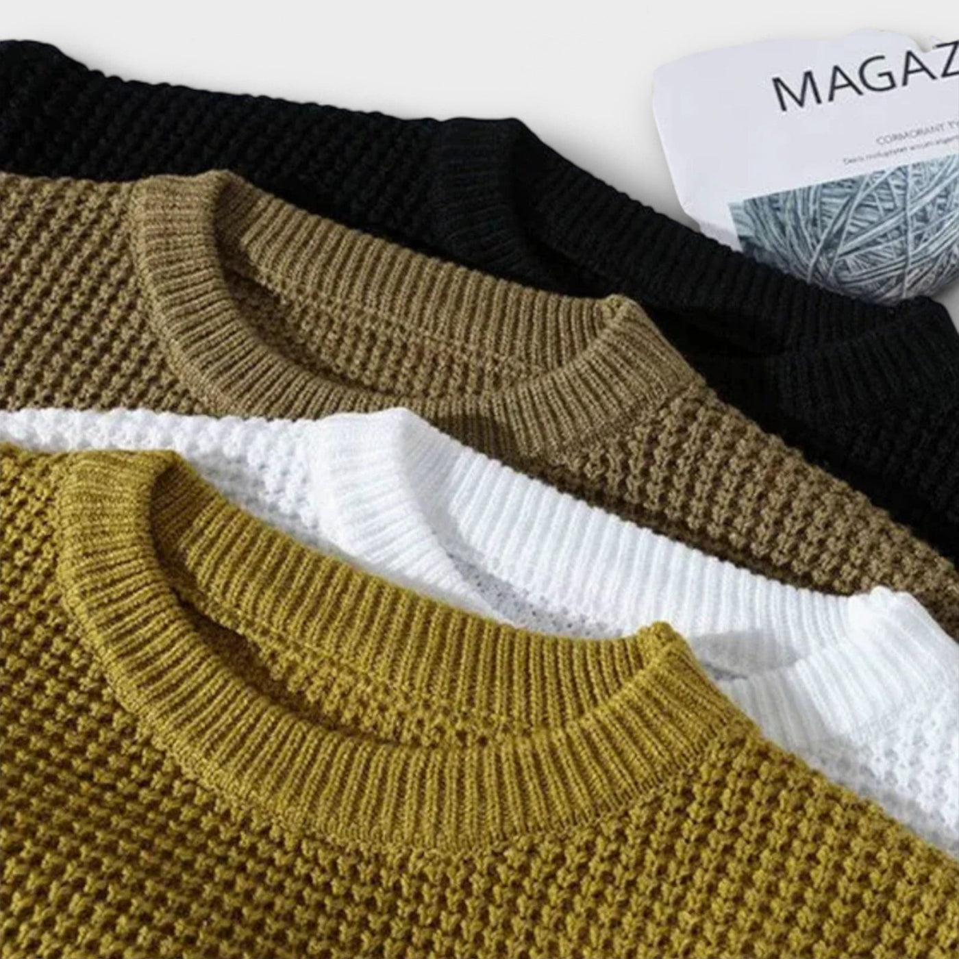 Premium Wabenstrickpullover