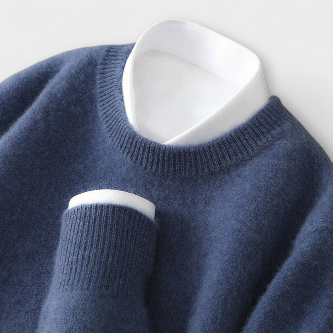 Pulli aus Cashmere mit Stehkragen