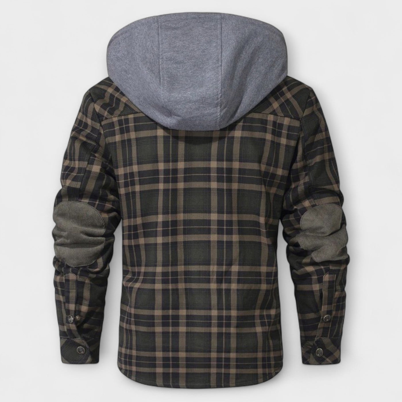 Flanelljacke mit Kapuze