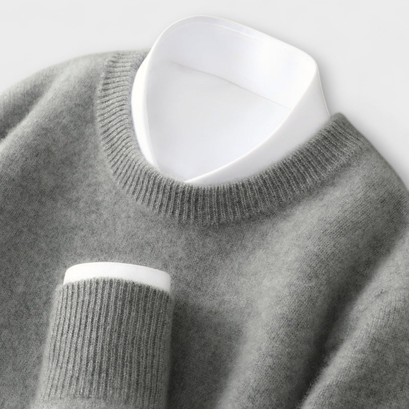 Pulli aus Cashmere mit Stehkragen