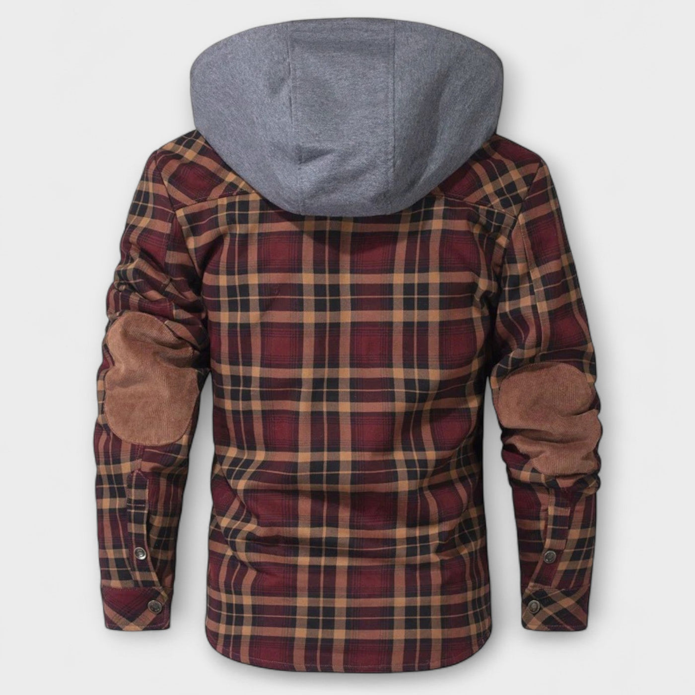 Flanelljacke mit Kapuze