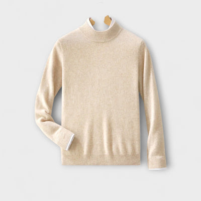 Pulli aus Cashmere mit Stehkragen