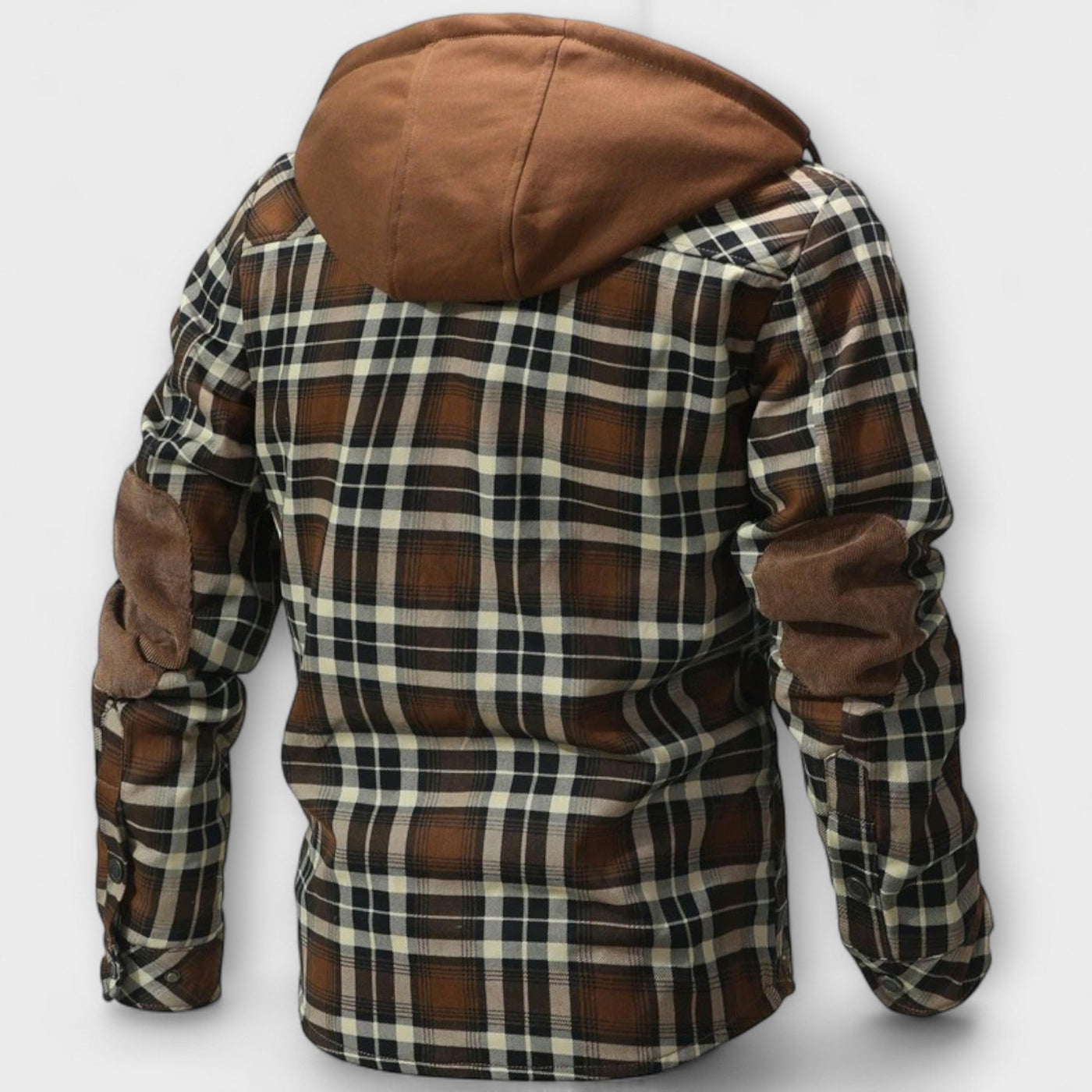 Flanelljacke mit Kapuze