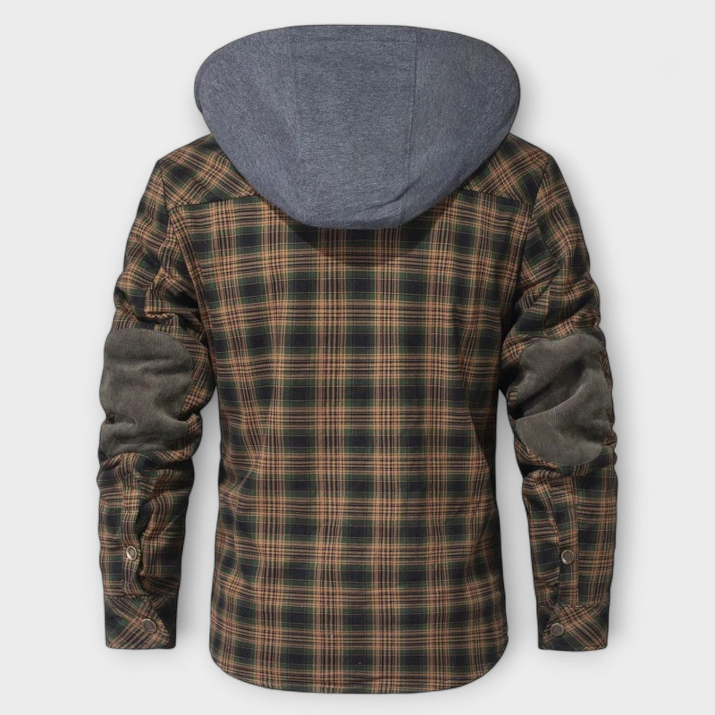 Flanelljacke mit Kapuze