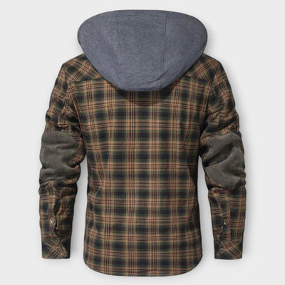 Flanelljacke mit Kapuze