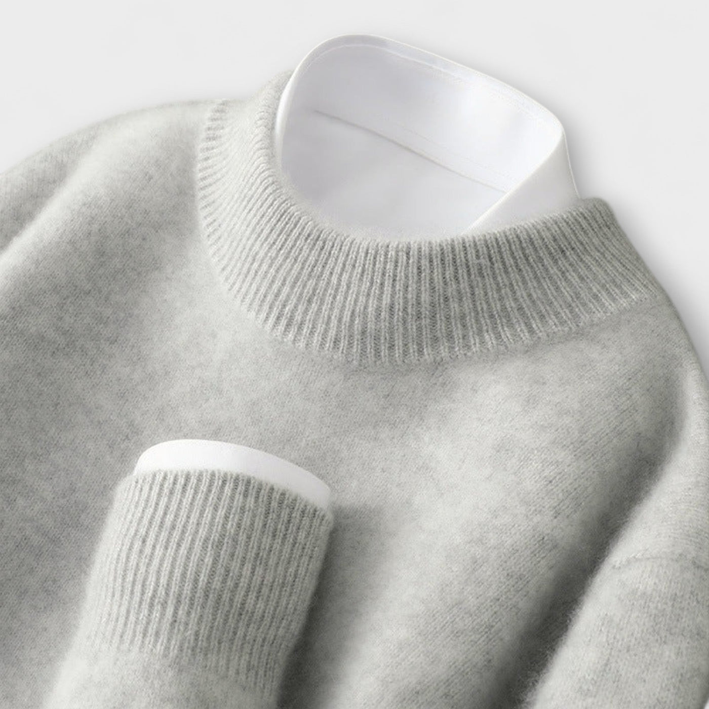 Pulli aus Cashmere mit Stehkragen