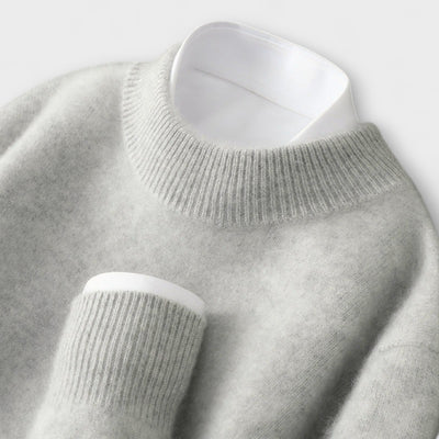 Pulli aus Cashmere mit Stehkragen