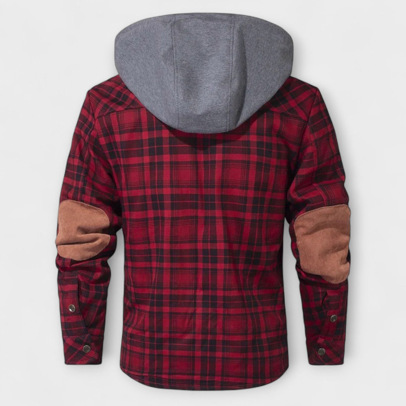 Flanelljacke mit Kapuze