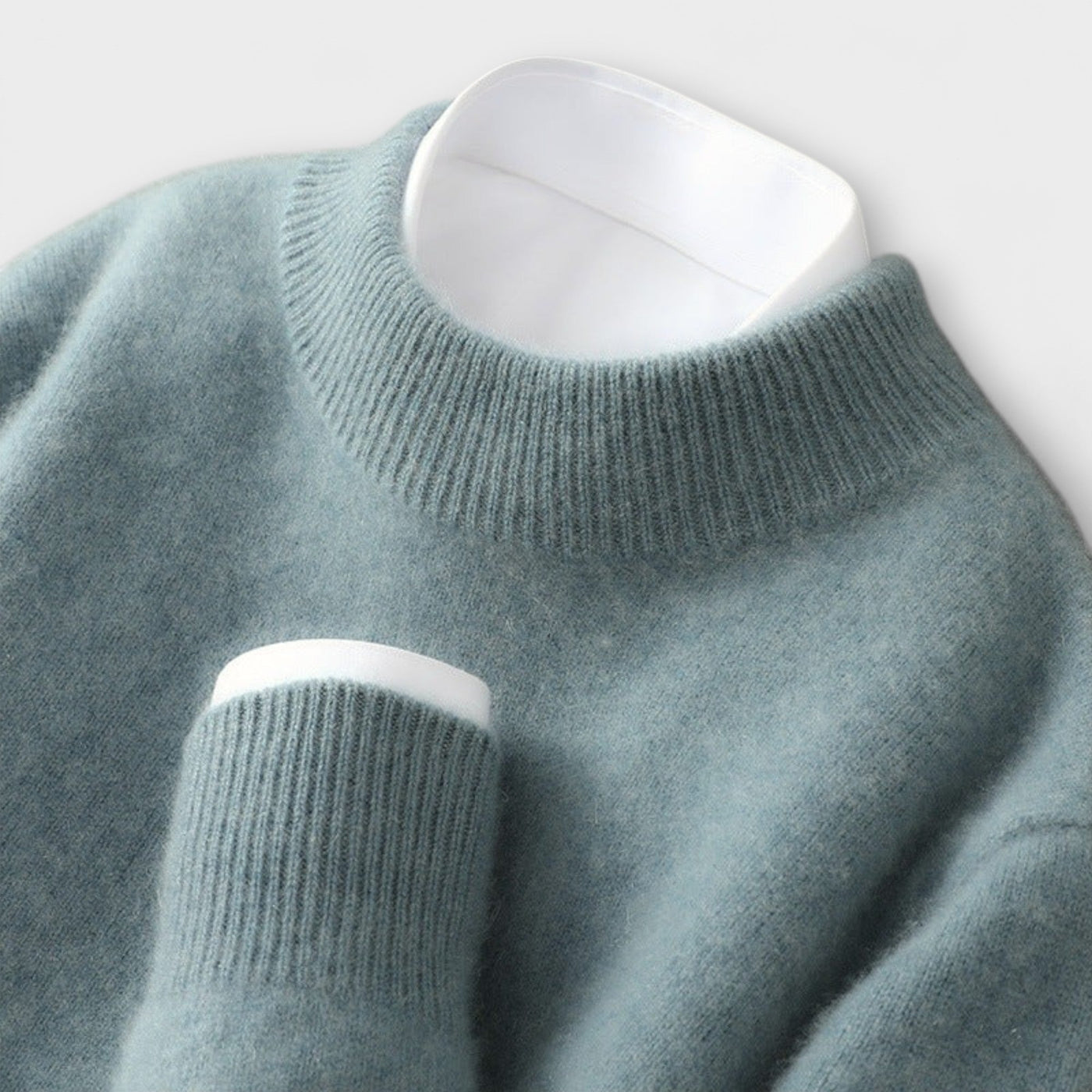 Pulli aus Cashmere mit Stehkragen