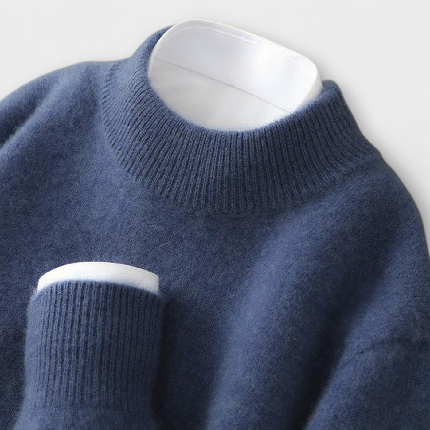 Pulli aus Cashmere mit Stehkragen
