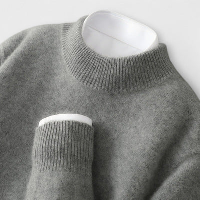 Pulli aus Cashmere mit Stehkragen