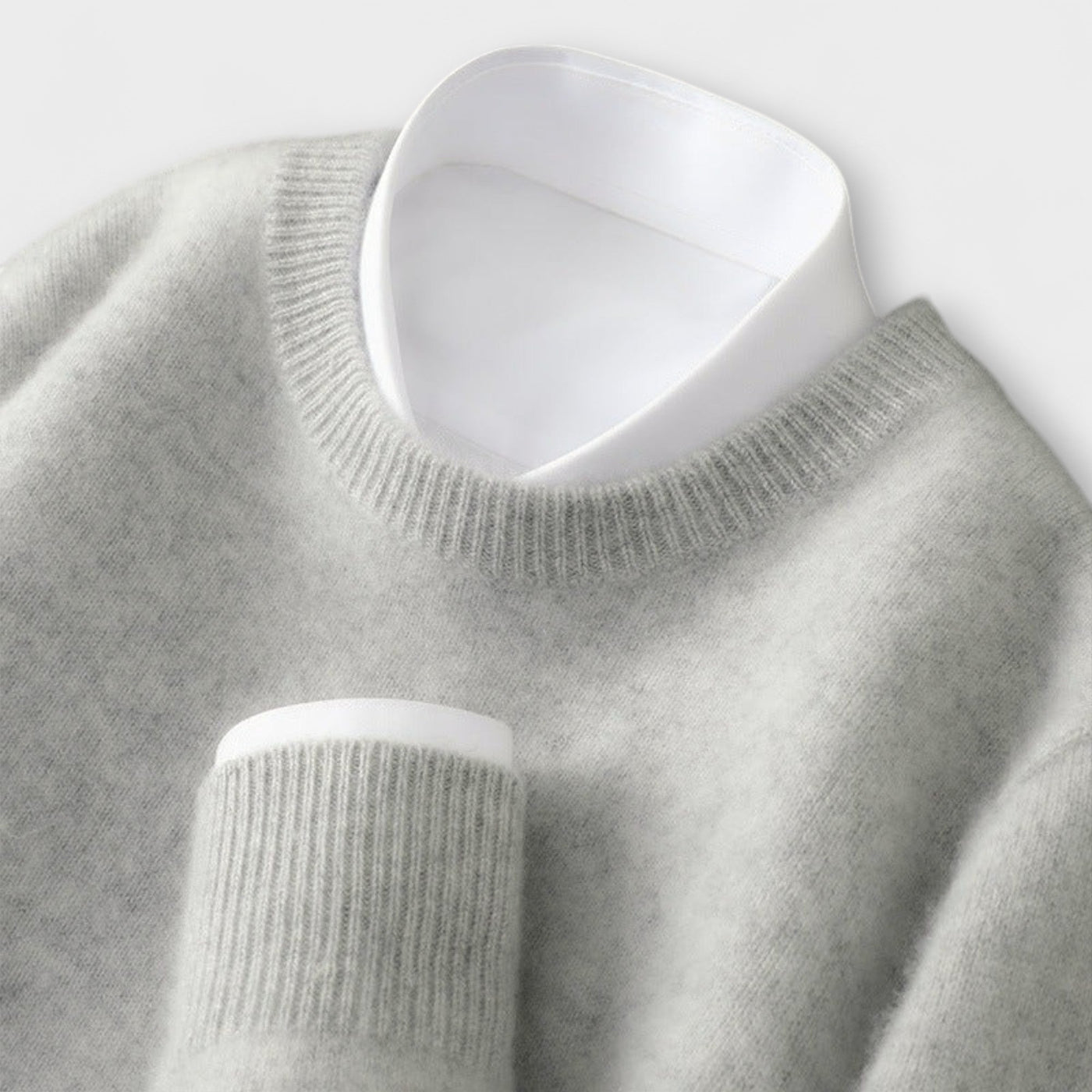 Pulli aus Cashmere mit Stehkragen