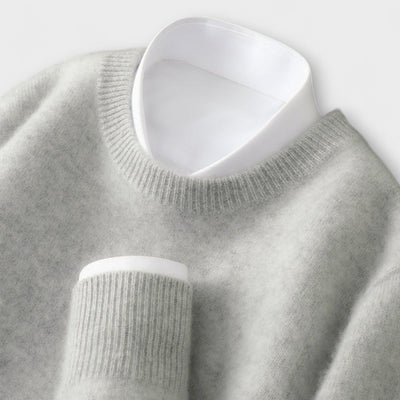 Pulli aus Cashmere mit Stehkragen