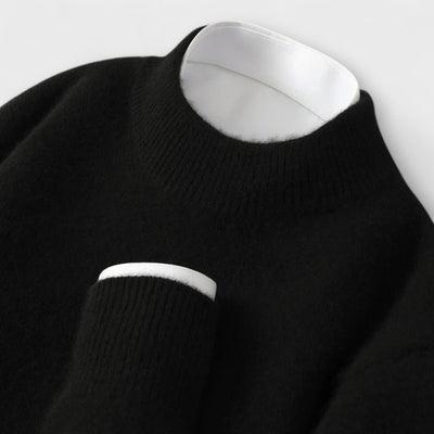 Pulli aus Cashmere mit Stehkragen