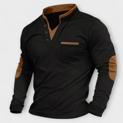 Herrenpullover mit V-Ausschnitt