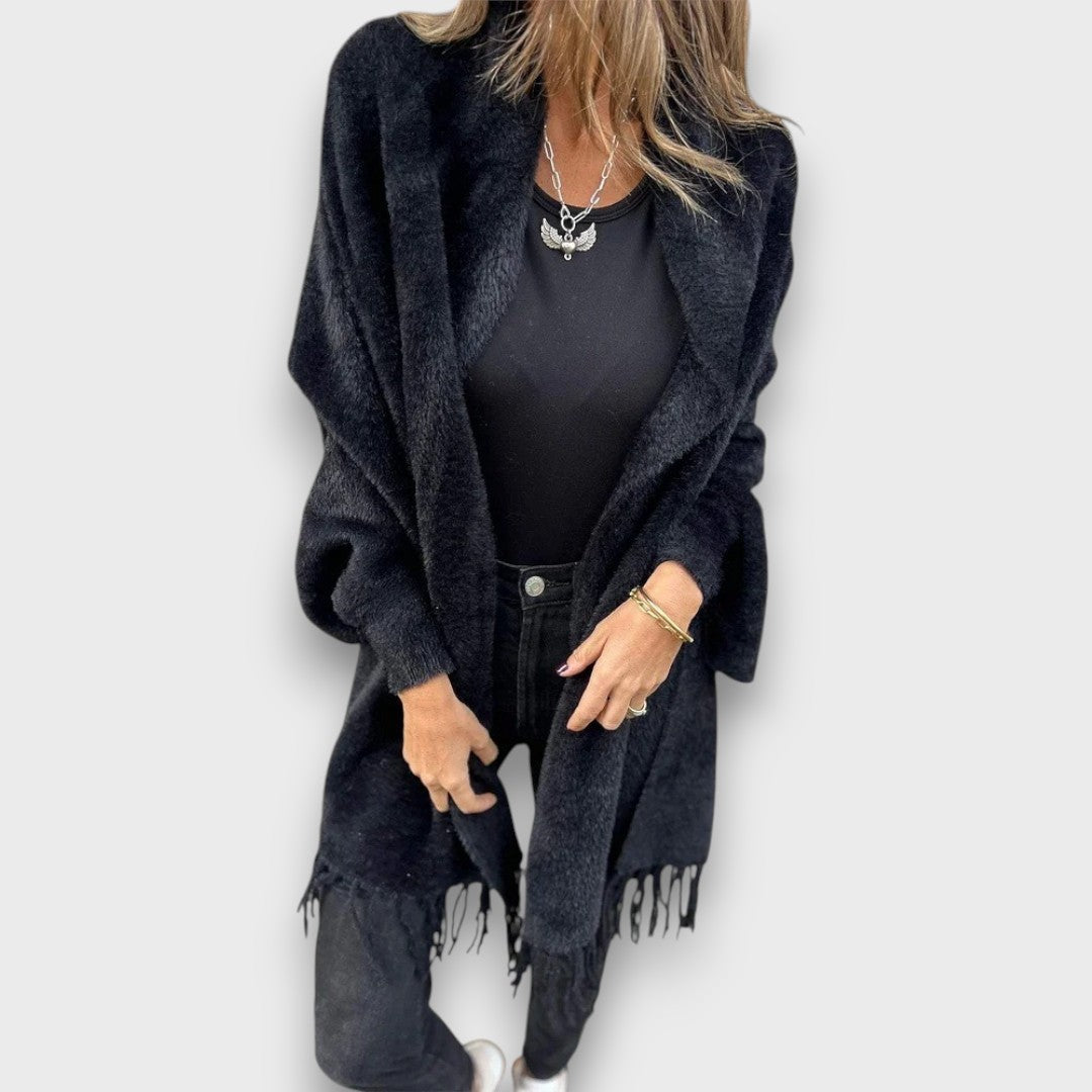 Meliora – Eleganter Cardigan mit Fransen
