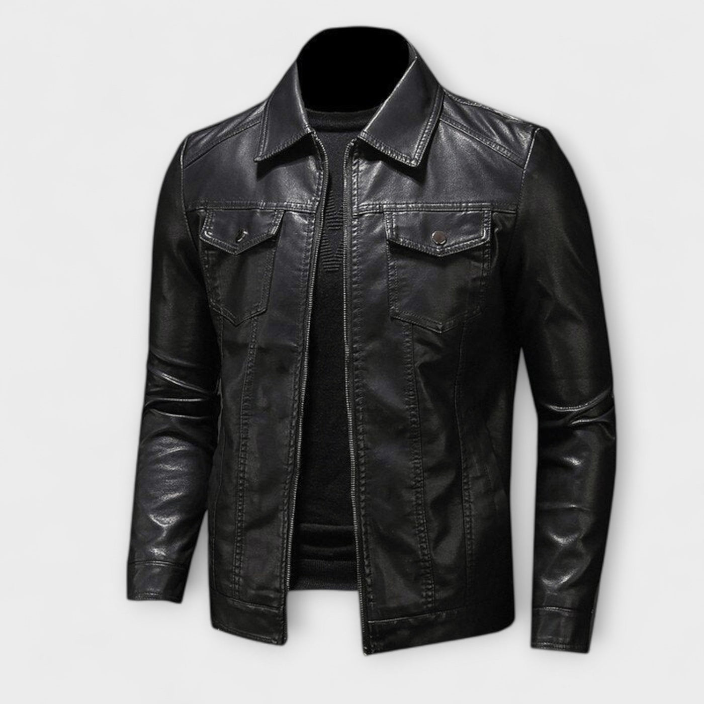 Handgefertigte Lederjacke