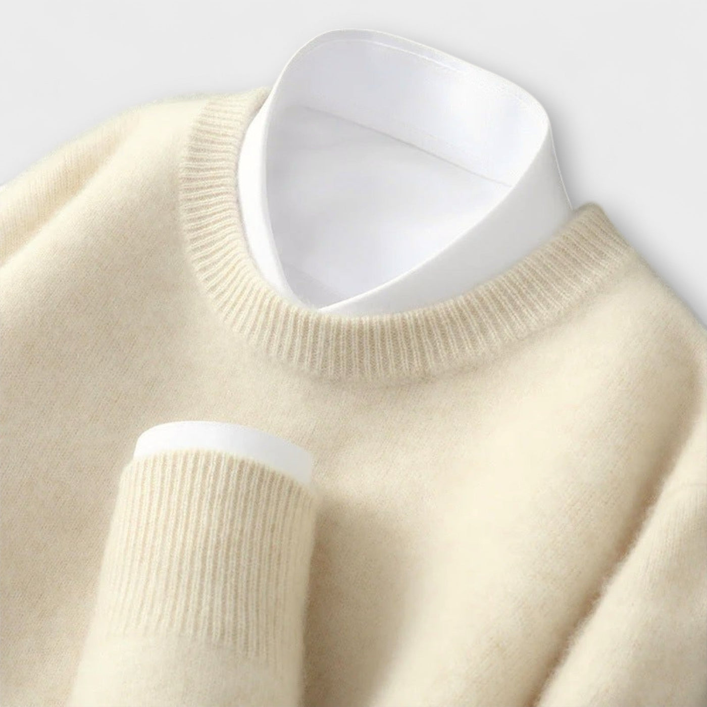 Pulli aus Cashmere mit Stehkragen