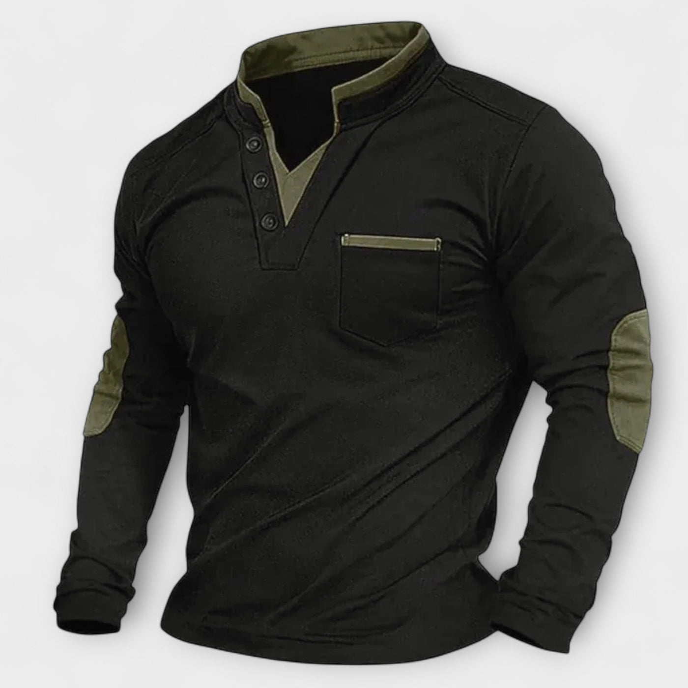 Herrenpullover mit V-Ausschnitt