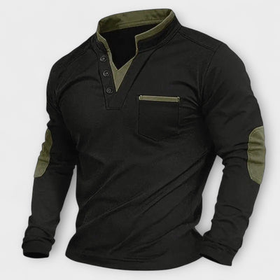 Herrenpullover mit V-Ausschnitt