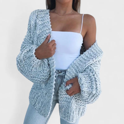 Eleanor - Lässiger Cardigan aus grober Strickware