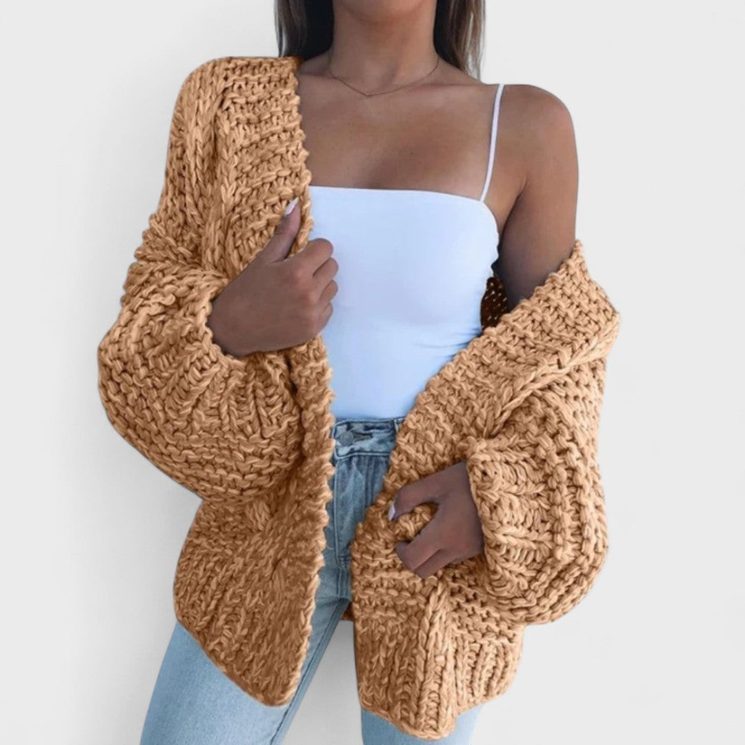 Eleanor - Lässiger Cardigan aus grober Strickware