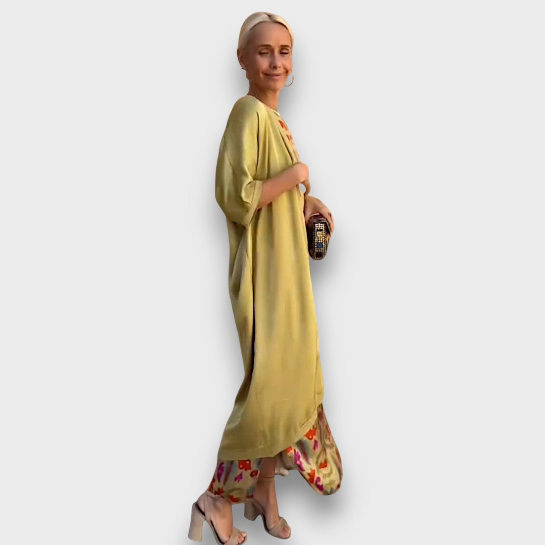 Elveria – Maxi Kleid mit Cardigan
