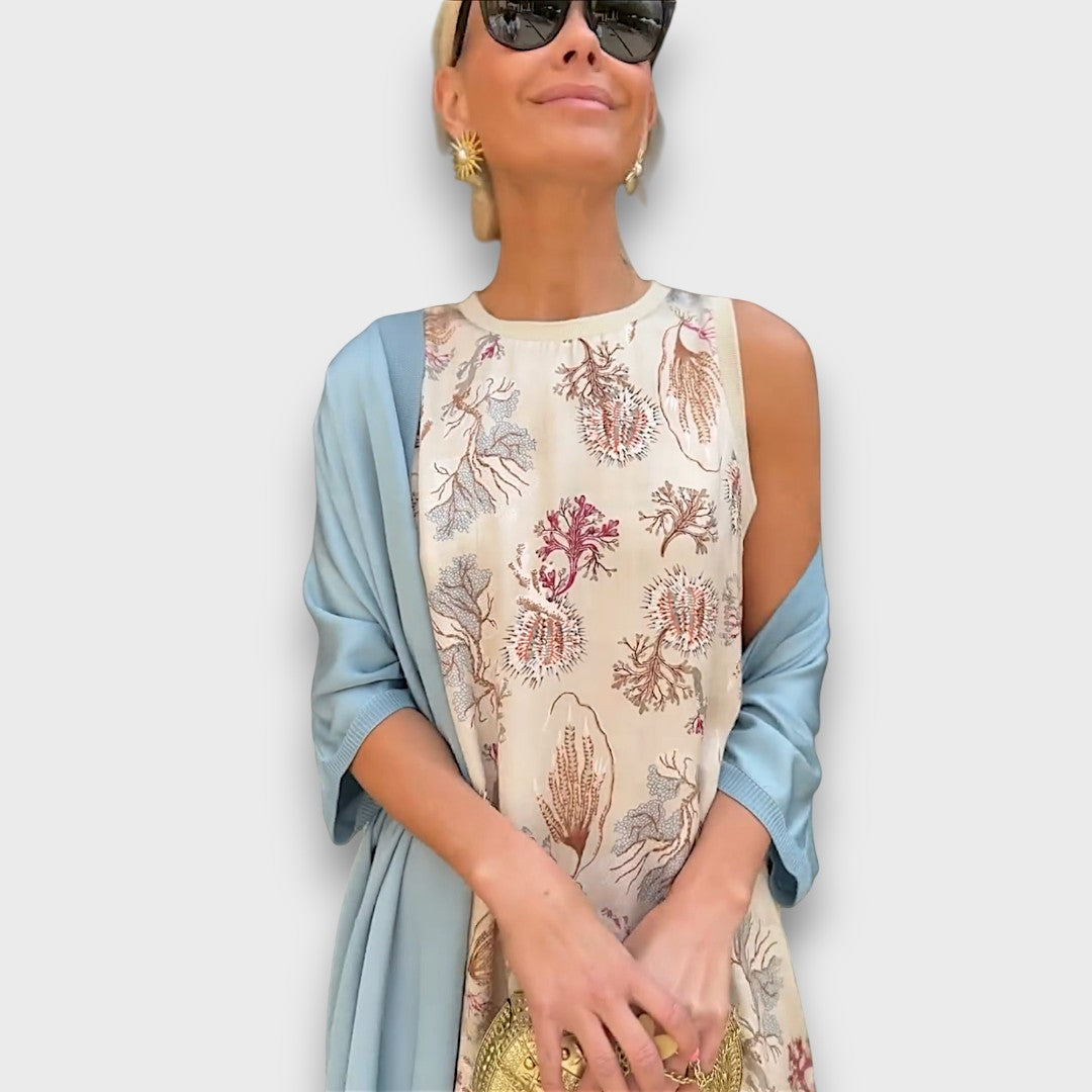 Elveria – Maxi Kleid mit Cardigan