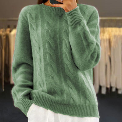 Angelika - Klassischer Pullover aus warmer Wolle