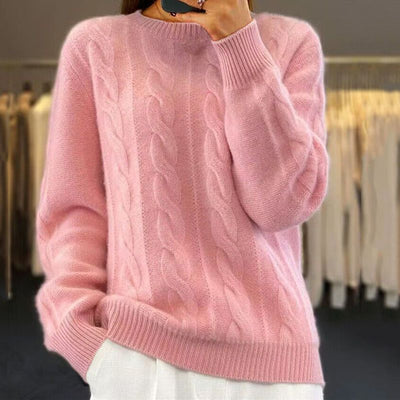 Angelika - Klassischer Pullover aus warmer Wolle