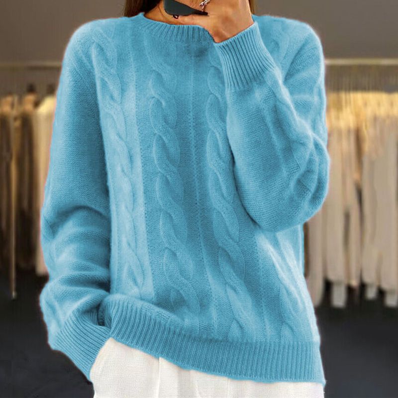 Angelika - Klassischer Pullover aus warmer Wolle