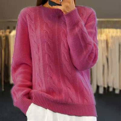 Angelika - Klassischer Pullover aus warmer Wolle