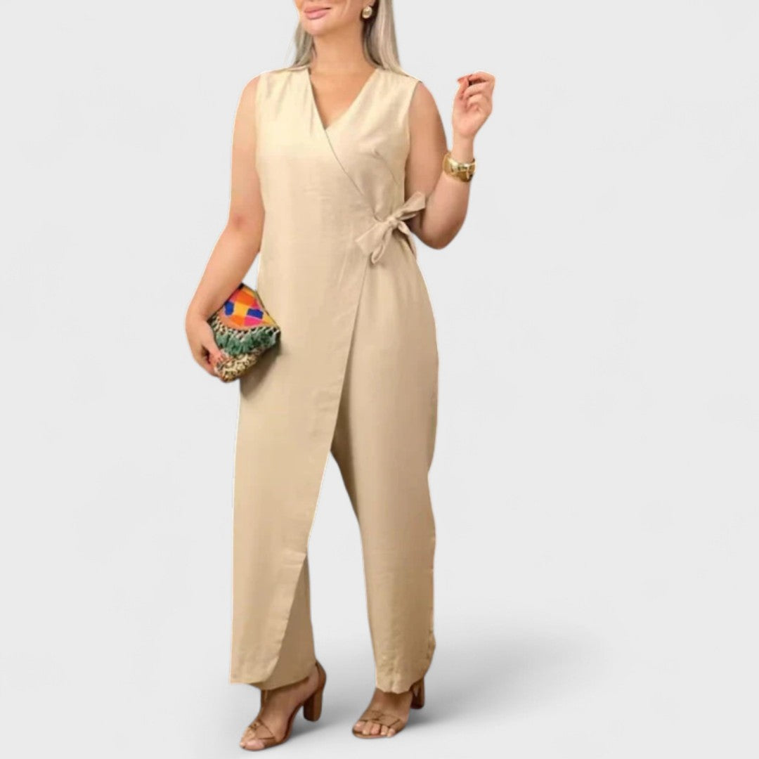 Inès - Elegante Jumpsuit mit V-Ausschnitt