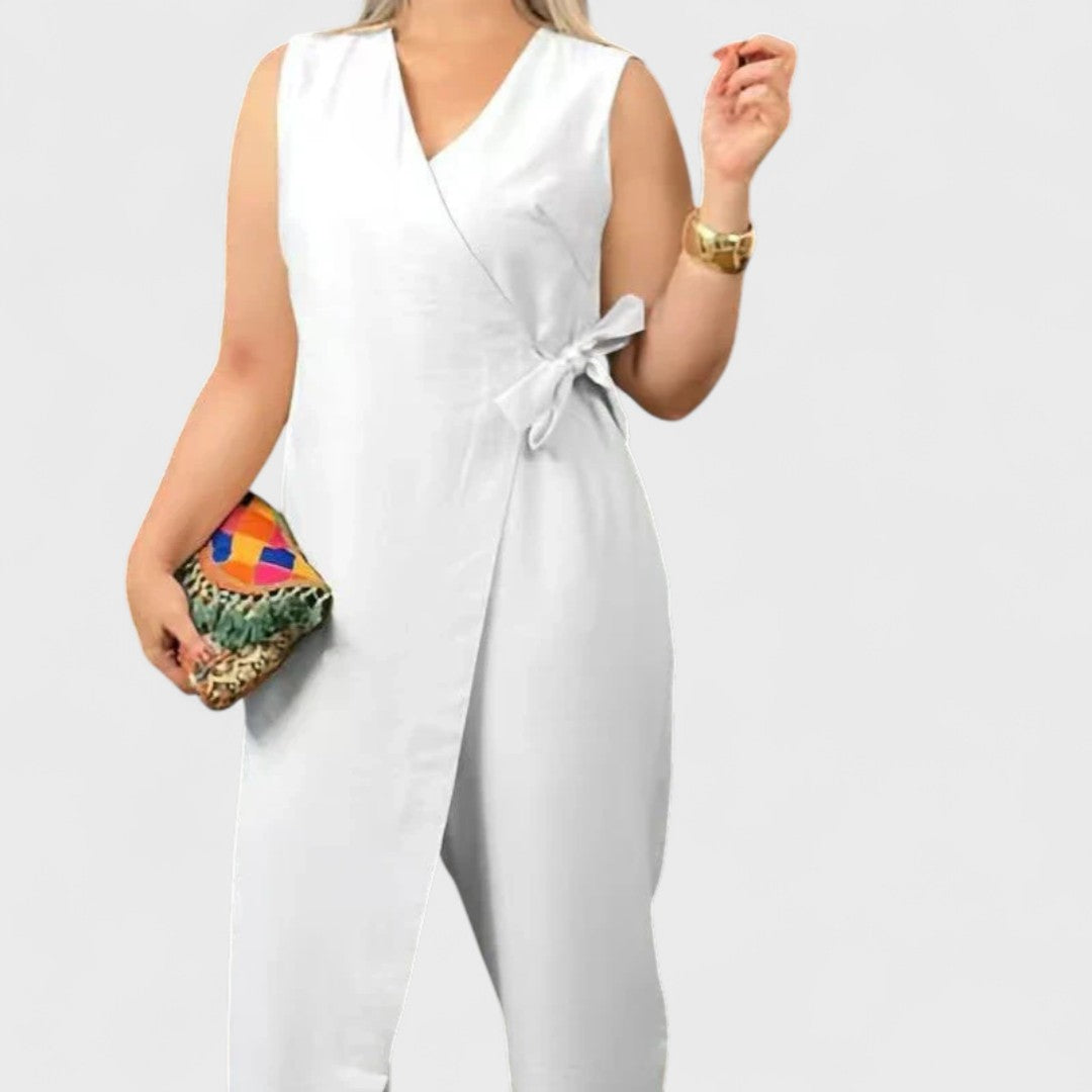 Inès - Elegante Jumpsuit mit V-Ausschnitt