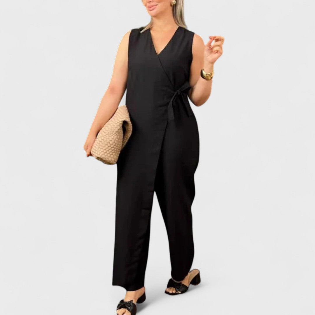 Inès - Elegante Jumpsuit mit V-Ausschnitt