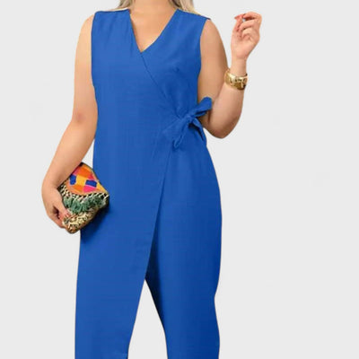 Inès - Elegante Jumpsuit mit V-Ausschnitt