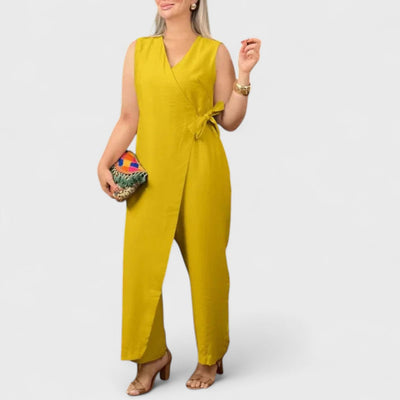 Inès - Elegante Jumpsuit mit V-Ausschnitt