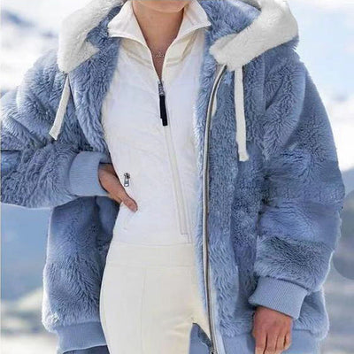 Isabella™ Damen Winterjacke mit Kapuze und Reißverschluss