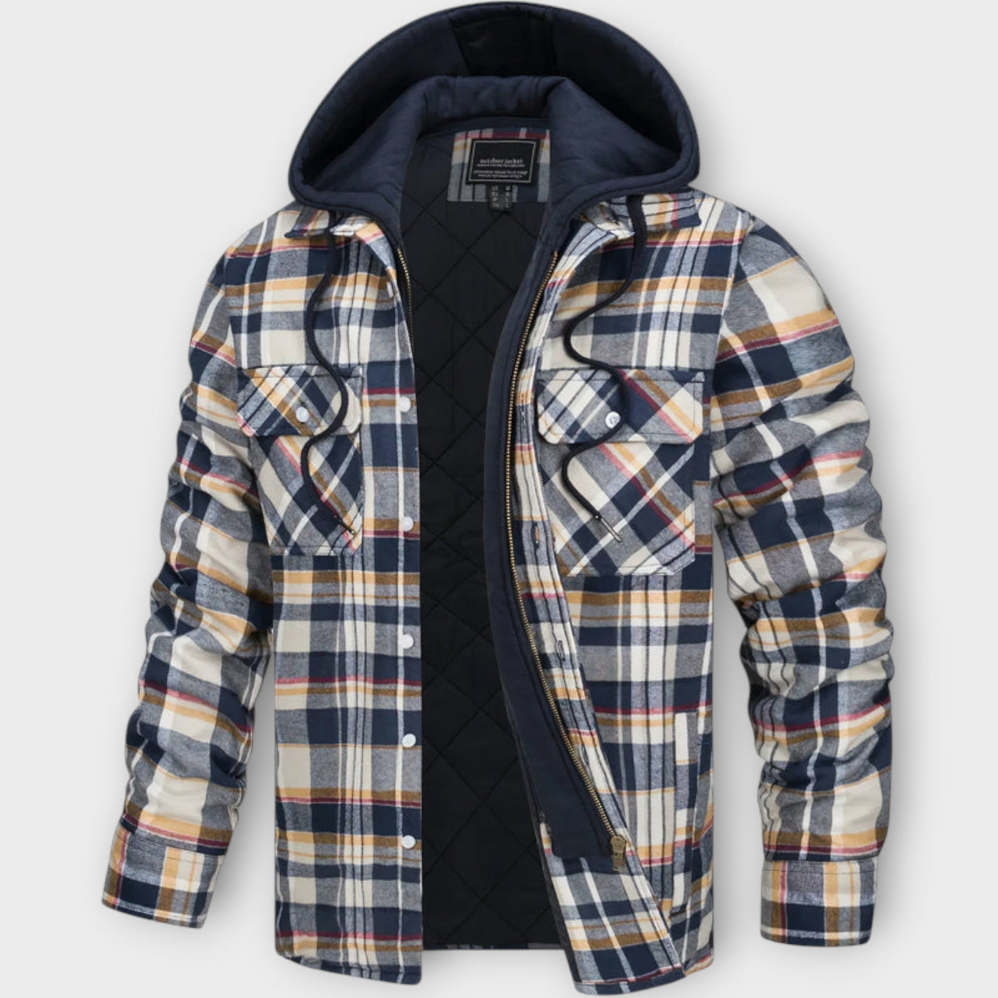Cooper – Gestepptes Karojacke mit Kapuze