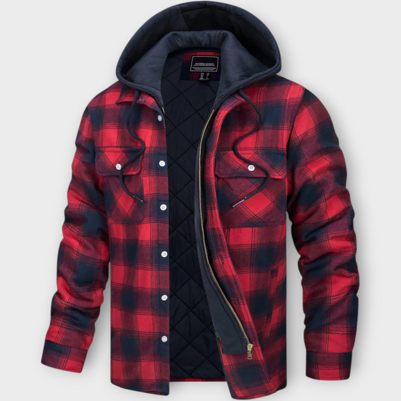 Cooper – Gestepptes Karojacke mit Kapuze