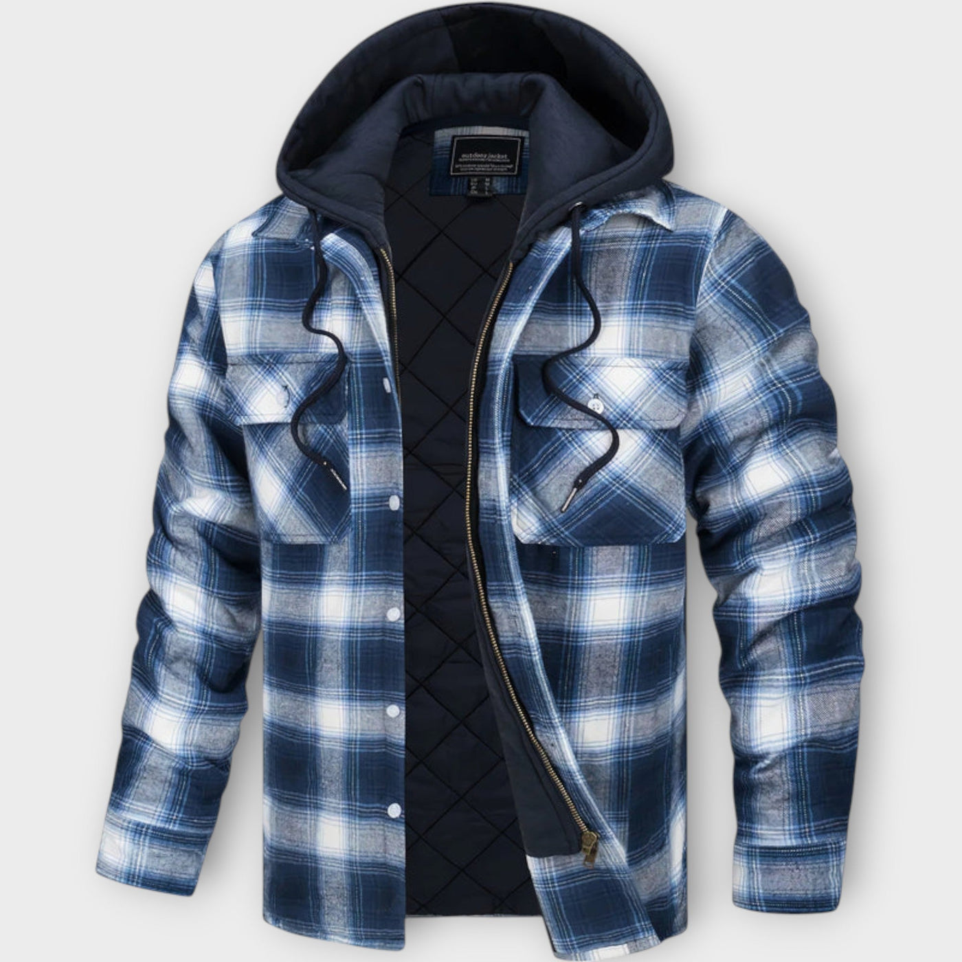 Cooper – Gestepptes Karojacke mit Kapuze