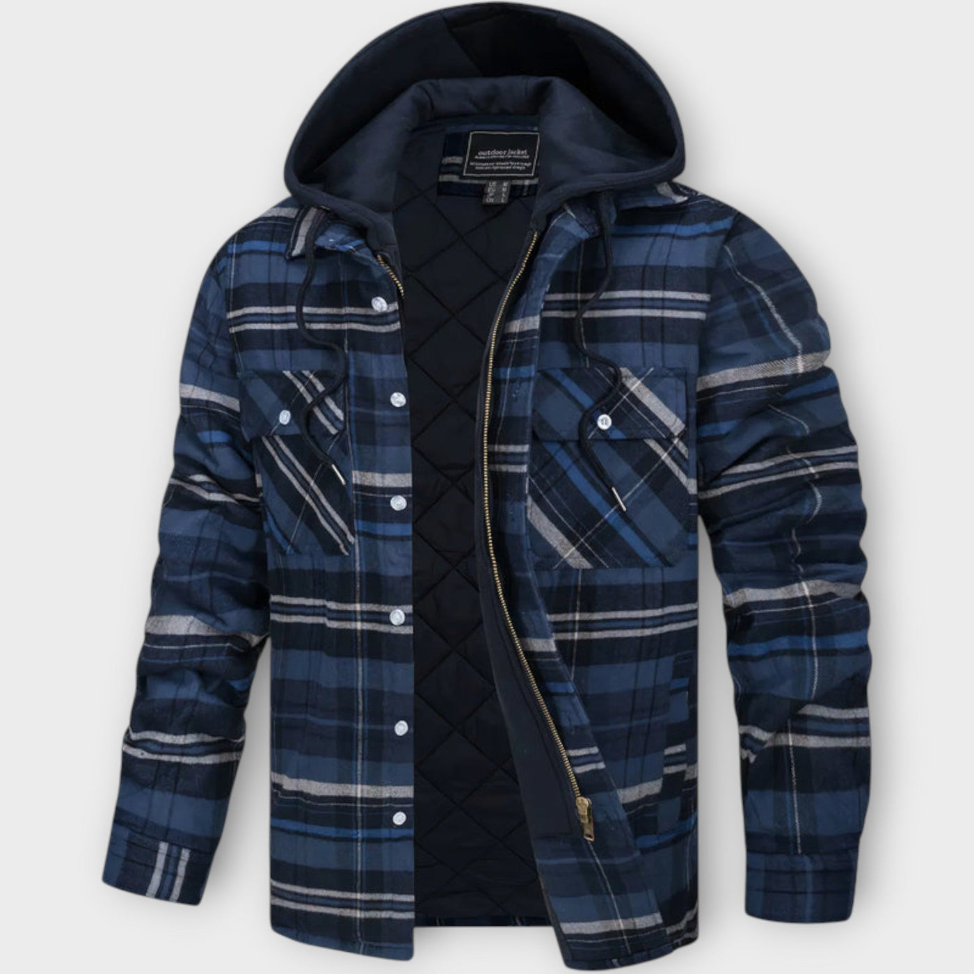 Cooper – Gestepptes Karojacke mit Kapuze