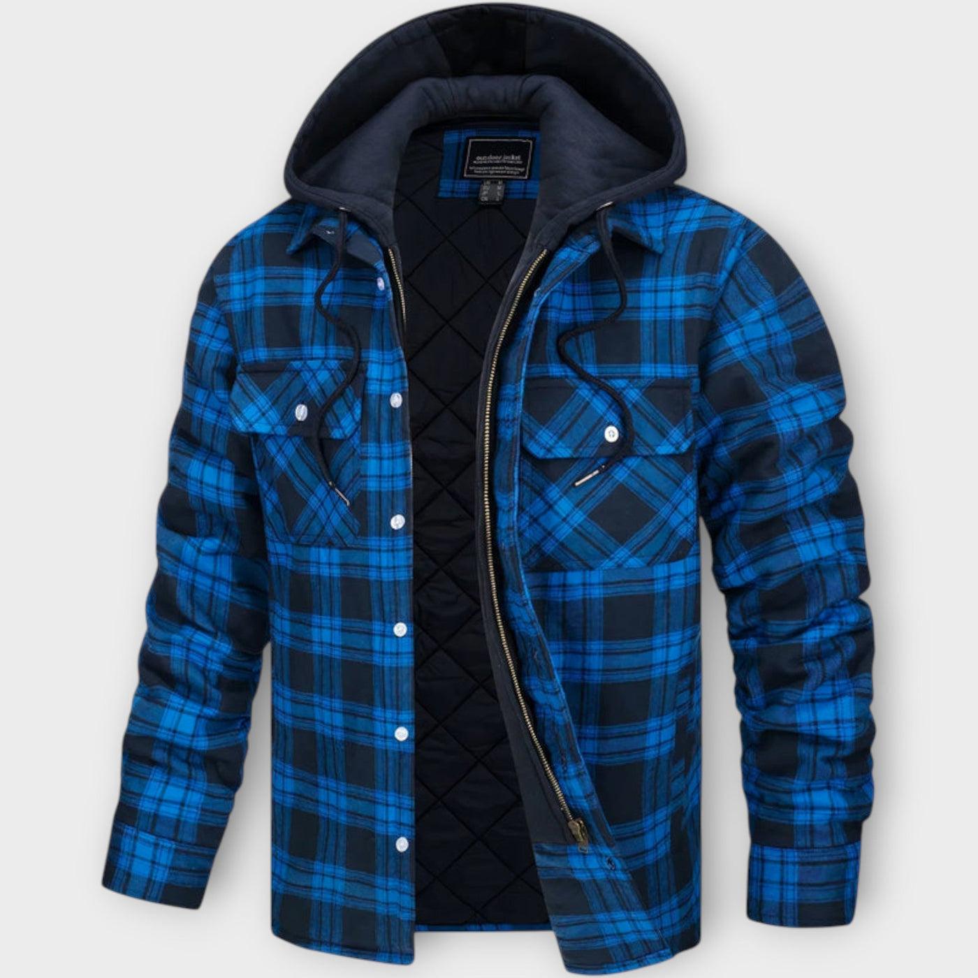 Cooper – Gestepptes Karojacke mit Kapuze