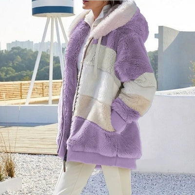 Isabella™ Damen Winterjacke mit Kapuze und Reißverschluss
